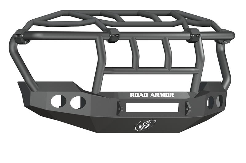 Ford F-250 Front Bumper - Road Armor - Stealth w/Intimidator Guard - Tex Blk - `11-`16